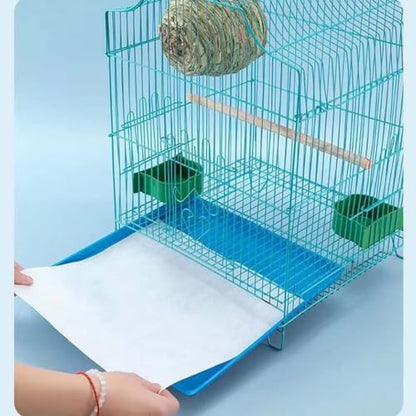 100 Sheets Bird Cage Liner Papers, Disposable Bird Cage Paper Liners, Cuttable Pet Animal Cages Cushion, Precut Absorbent Bird Paper for Bird Parrot Small Animal, 12.2'' X 17.3'' - size: 12.2'' X 17.3''