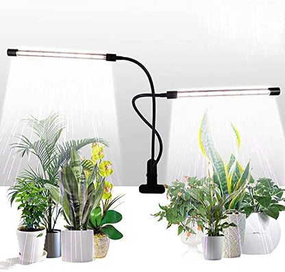 GHodec Grow Light,Full Spectrum White 84 LED Clip Plant Lights for Indoor Plants Growing, 4/8/12H Timer & 5 Dimmable Levels - size: 50W