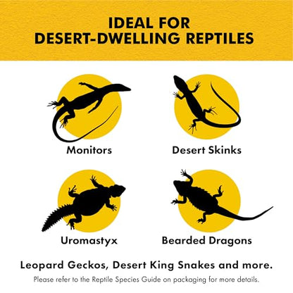 Zilla Desert Bedding, Substrate for Reptile Terrariums, Ideal for Bearded Dragons, Uromastyx, and More, 10 Quarts