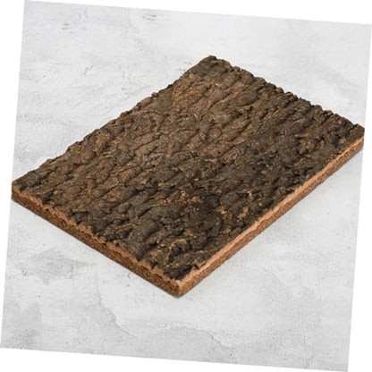 BESPORTBLE Cork Terrarium Background for Reptile Tanks Natural Bark Backdrop Decor Climbing Mat Safe Reusable Aesthetic Habitat for Chameleons Lizards and Other Reptiles