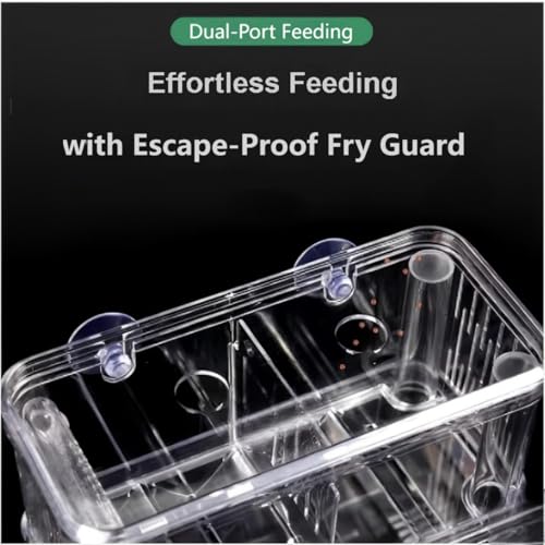 Aquarium Fish Breeder Box Hatchery Incubator,Multi-Functional Acrylic Breeder Isolation Box Hatching Incubator Box for Fish Fry Betta Fish Shrimp and Little Turtle - size: S