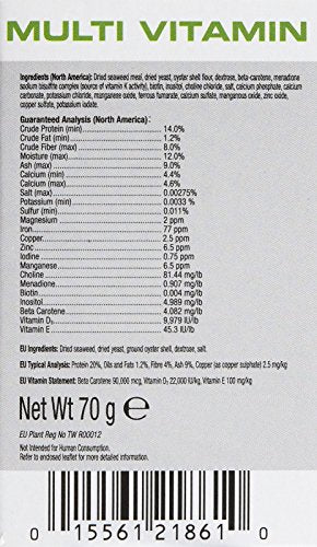 Exo Terra Multi Vitamin Powder Supplement for Reptiles & Amphibians - Balanced Blend of Vitamins, Minerals, Amino Acids & Trace Elements - Supports Growth, Reproduction & Vital Functions 2.5 oz - size: 2-1/2-Ounce