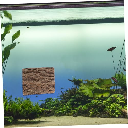 balacoo 2Pcs Cork Bark Background for Reptiles Natural Climbing Wall Backdrop for Terrarium Decor Enhances Habitat for Turtles Chameleons Snakes and More