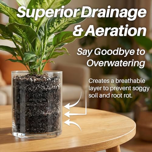 Sukh Horticultural Charcoal for Plants - 1.4Qt. Natural Earth Regulated Supplement for Potting Soil Indoor Plants, Organic Biochar, Succulent Soil, Paphiopedilum, Bonsai, Terrarium - size: 1.4Qt.