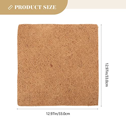 POPETPOP 6pcs Natural Coconut Fiber Pads for Chickens Reptiles Multi-use Breeding Mat for Pet Eggs Easy to Chicken Nesting Pads Lightweight