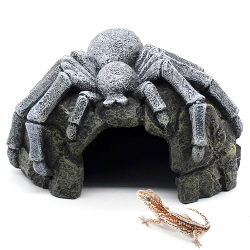 Reptile Rock Cave Hideouts Terrarium Habitat Decor Gecko Tank Accessories for Fish, Reptiles, Amphibians,Frogs, Snakes,Lizards,Shrimps, Spiders and Small Animals Crab - color: Type-C