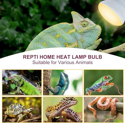 150W Reptile Heat Lamp Bulb,Basking Spot Lamp Bulb for Reptiles & Amphibians，Reptile Daylight Heat Bulb for Bearded Dragon, Lizard, Turtle - size: 150*1