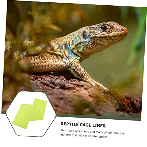 VICASKY 2pcs Reptile Carpet Bedding Mat Washable -Oil Liner for Terrarium Suitable for Snakes Turtles Lizards and Other Reptiles