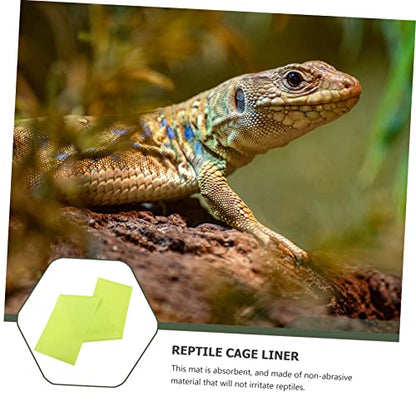 VICASKY 2pcs Reptile Carpet Bedding Mat Washable -Oil Liner for Terrarium Suitable for Snakes Turtles Lizards and Other Reptiles