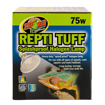 Zoo Med Turtle Tuff Splashproof Halogen Lamp 75 Watts - size: 75 W (Pack of 1)