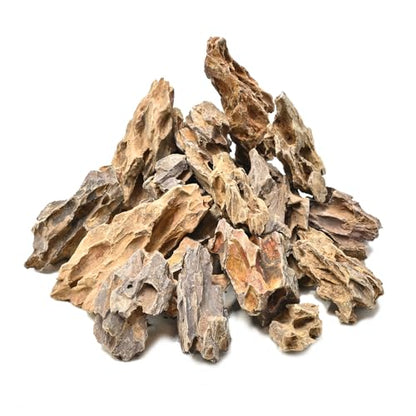Natural Rocks Dragon Stone 1-2.5 Inches Decorative Stones for Terrariums,Miniature,Fairy Gardens,Bonsai,DIY Crafts, Aquariums,Dioramas & Wargaming-2lb - size: 2lb(1-2.5Inch)