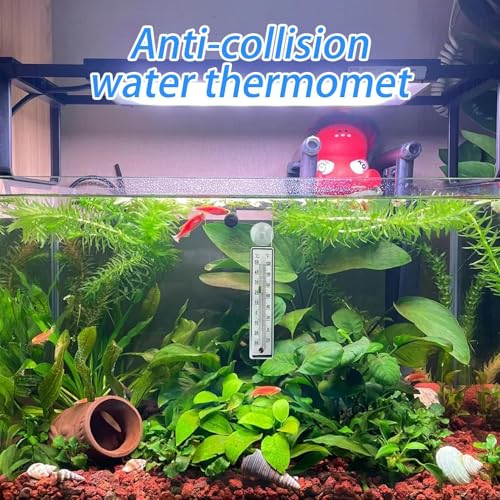 Temperature Gauge Aquarium | Reptile Box Supplies - Betta Tank Temperature Monitor,for Keepers Hobbyists Beginners Aquarists Pet Parents Home Office Study