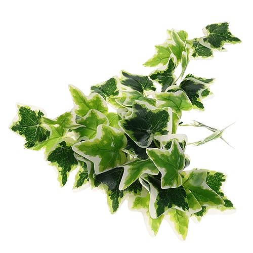 Artificial Hanging Plants for Reptile Habitats Durable Plastic Leaf Decoration with Suction Cup for Terrariums Aquariums and Bird Cages Lifelike Vines for Lizards Snakes and Frogs