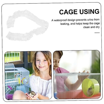 50pcs Rabbit Cage Film Cover Bunny Cage Tray Liner Rabbit Cage Liners Guinea Pig Cage Liner Bag Guinea Pigs Diapers Mat Terrarium Reptile Cage Tray Film Pet Drawer Plastic