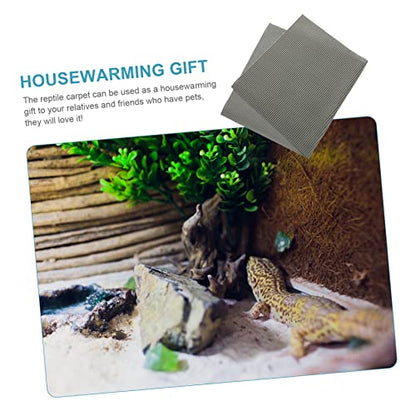 Toddmomy Reptile Terrarium Liners Snake Substrate Pad Reusable Tortoise Bedding Lizard Carpet Pet Bedding Substrate