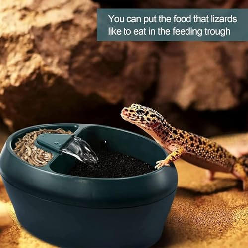 Reptile Water Dispenser, Automatic Reptile Drinking Fountain with 700ML Capacity, Adjustment Water Volume and Double Filtration Effect, Quiet and Low Energy Consumption, for Lizard, Turtle