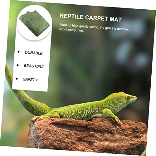 YARNOW 2pcs Moss Reptile Carpet Terrarium Mats Dry Breathable for Turtle Habitat