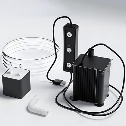 USB Mini Water Pump, Fish Tank Circulation DC 5V Micro Pump Adjustable Power Silent Submersible Bottom Suction Pump 120L/H
