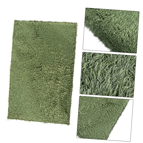 MERRYHAPY Turtle Snake Terrarium Liner 2pcs Moss Reptile Carpet Mat Reptile Bedding Reusable Washable