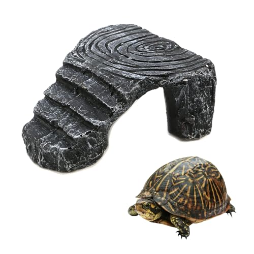 Triangle Climbing Platform Resin Turtle Basking Platform,Tortoise Dock Resting Rock Climbing Ramp Shale Step Ledge - color: Triangle Climbing Platform