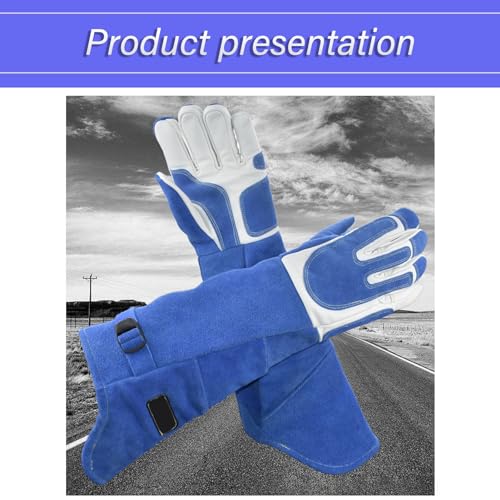 Animal Handling Gloves Leather Multipurpose Glove For Grooming, Bite Proof For Cat Dog Bird Falcon Livestock Snake