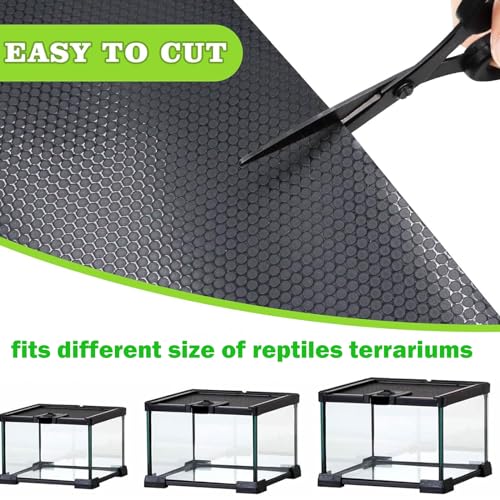 Bearded Dragon Tank Accessories, Non-Adhesive Reptile Carpet Bedding Substrate for Terrarium, Reptile Mat Terrarium Liner Tank Flooring for Leopard Gecko, Snake, Lizard and Tortoise, 18x40 in - size: 18x40 inch
