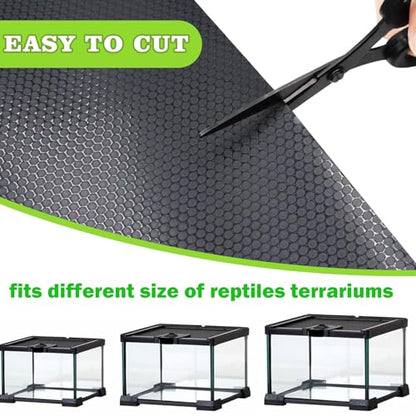 Bearded Dragon Tank Accessories, Non-Adhesive Reptile Carpet Bedding Substrate for Terrarium, Reptile Mat Terrarium Liner Tank Flooring for Leopard Gecko, Snake, Lizard and Tortoise, 18x40 in - size: 18x40 inch