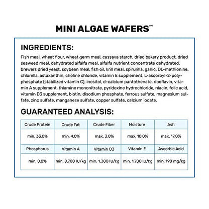 Hikari Tropical Mini Algae Wafers Fish Food, 2.2 lb (1kg) - size: 2.2 Pound (Pack of 1)