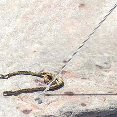 balacoo Folding Snake Catcher Clip Tool Stainless Steel Snake Grabber Stick Lock Clamp for Handling for Gardens and Outdoors