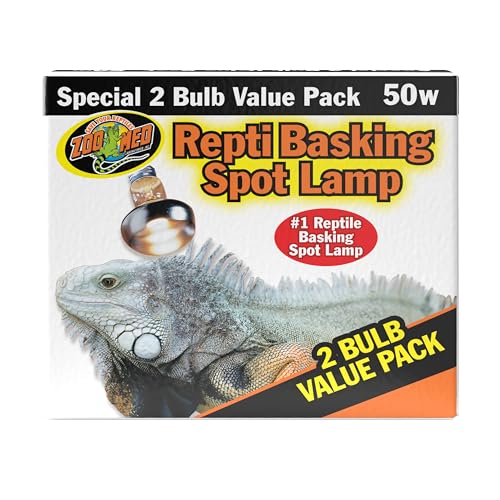 Zoo Med Basking Spot Lamp 50w - 2 Bulb Value Pack