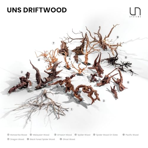 Ultum Nature Systems Driftwood - Spider Drift Wood for Fish Tank, Planted Tank, Terriarium, Paludarium - Versatile Natural Driftwood Decor, Events Wood Centerpiece - Spider Wood, Small (7-12") - size: 7-12" 1-Pack