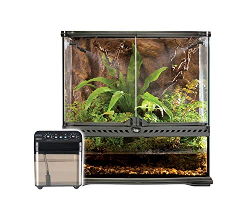 Exo Terra Monsoon Solo II - Programmable Misting System for Reptile Terrariums, Ultimate Humidifier with Multiple Nozzles for Optimal Humidity Control