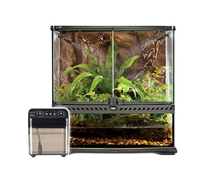 Exo Terra Monsoon Solo II - Programmable Misting System for Reptile Terrariums, Ultimate Humidifier with Multiple Nozzles for Optimal Humidity Control