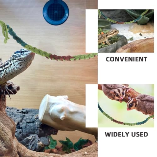 NOLITOY 4pcs Crab Climbing Toys Natural Rope Vine for Reptiles for Tanks and Terrariums for Crabs Lizards and Snakes
