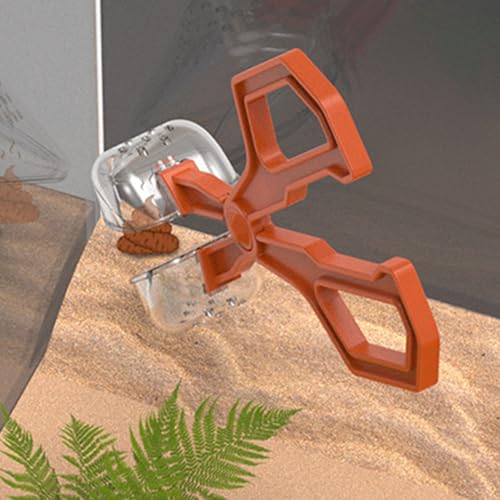 Creature Captures Tongs for Reptiles Care Feeder Pliers Clear Ergonomic Tool Gentle Feeding Easy Reptiles Handling Clamp - color: Black, size: I