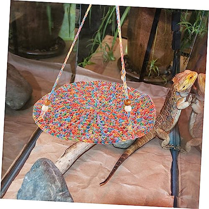 Mipcase 2pcs Bearded Dragon Hammock for Reptiles Hanging Bed for Lizards Chameleons and Pets Easy to Install Breathable Design for Comfortable Sleeping