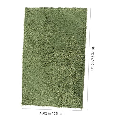 Abaodam 2pcs Reptile Decor Lizard Carpet Moss Reptile Mat Snake Tank Liner Washable Reusable