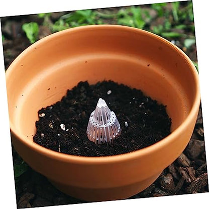 UPKOCH 4sets Cone Garden Mesh Pads for Flower Pots Durable Drainage Netting Mats Prevent Soil Leakage for Planters Flowerpot Accessories 24pcs*4