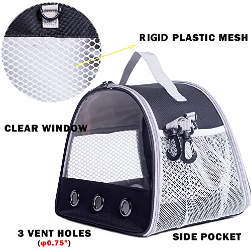 Guinea Pig Carrier, Small Animal Bird Rabbit Turtle Carrier Bag, African Hedgehog Portable Travel Carrier Outdoor Hangbag, Bird Rabbit Guinea Pig Squirrel Carrier - color: Pink