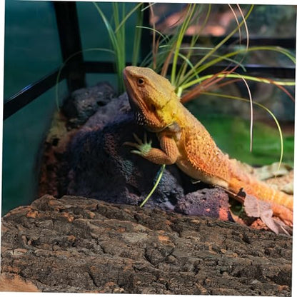 Abaodam 2pcs Bark for Reptile Tanks Flexible Aquarium Decoration for Snakes and Geckos Safe Climbing Accessories for Terrariums