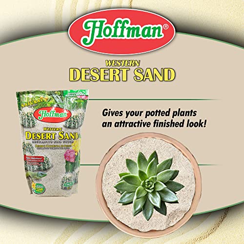 Hoffman Western Desert Sand Decorative Soil Cover for Potted or Bedded Plants, 2 Dry Quarts