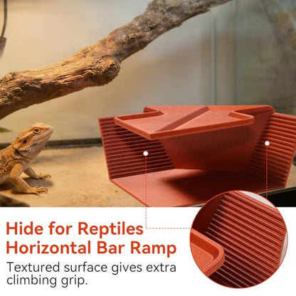 Cave Hide for Reptiles, Lizard Hideout with Safe Shelter, Snake Cave Hut for Themed Terrarium Ideal for Gecko Hamster Snake to Rest & Hide