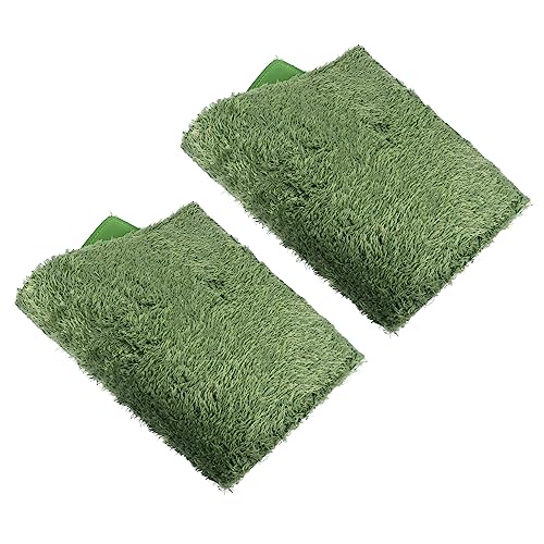 2pcs Turtle Terrarium Liner Reptile Carpet Mat Moss Bedding Soft Comfortable Washable Reusable Lizard Supplies