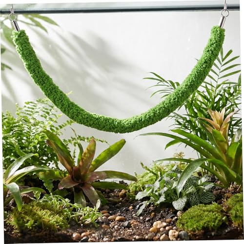 Reptile Climbing Vine Rope with Suction Cups, 50cm Faux Vine for Terrarium Environment Decoration, Bendable Artificial Plant Climbing Accessory for Snakes and Lizards