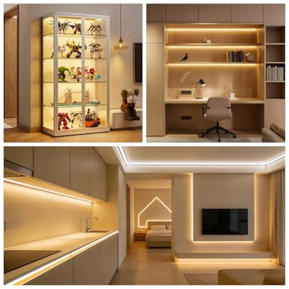 Ultra-Narrow 3mm USB COB LED Strip Lights Self-Adhesive, for Kitchen Cabinets, Bedroom, Gaming Desk (4000k Natural White, 4ft) - color: 4000k Natural White, size: 4ft