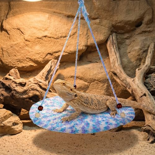 Bearded Dragon Hammock, Reptile Hammock Lizard Tank Accessories Bearded Dragon Tank Accessories Small Reptile Hanging Bed Swing Toysks for Chameleon Birds Rats Gecko Iguana
