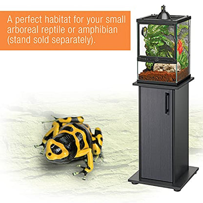 Zilla 11 Gallon Glass Tropical Vertical Habitat Starter Kit for Small Tree Dwelling Reptiles & Amphibians
