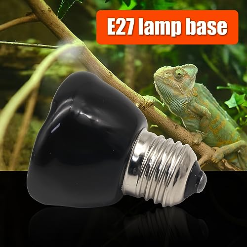 Mini Reptile Heat Lamp, 25w Infrared Ceramic Heat Emitter, No Light Emitting Reptile Heat Bulbs,Ceramic Heat Lamp for Amphibian, Chicken Coop,Cat, Turtle, Snake,Terrarium (1, 100 W) - size: 100 W
