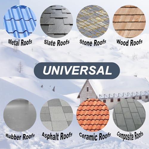HEATIT 8JHSF1 Self Regulating Pre-Assembled Heating Cable with Spacer and Clips, Heat Tape for Roof Deicing and Pipe Freeze Protection,120V 8W/ft, 24FT - color: 8W/FT (KIT), style: 24FT