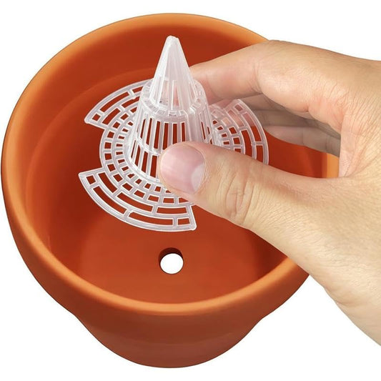 10Pack Cone Flower Pot Hole Mesh Pad, Upgraded Planter Bottom Grid Mat Mesh Hole Screens for Keeping Soil from Flowing- Breathable Gasket-Drainage Netting for Bonsai,2 Sizes (Small) - size: Small